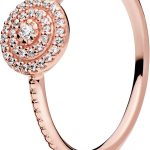 PANDORA Jewelry Elegant Sparkle Cubic Zirconia Ring in Rose
